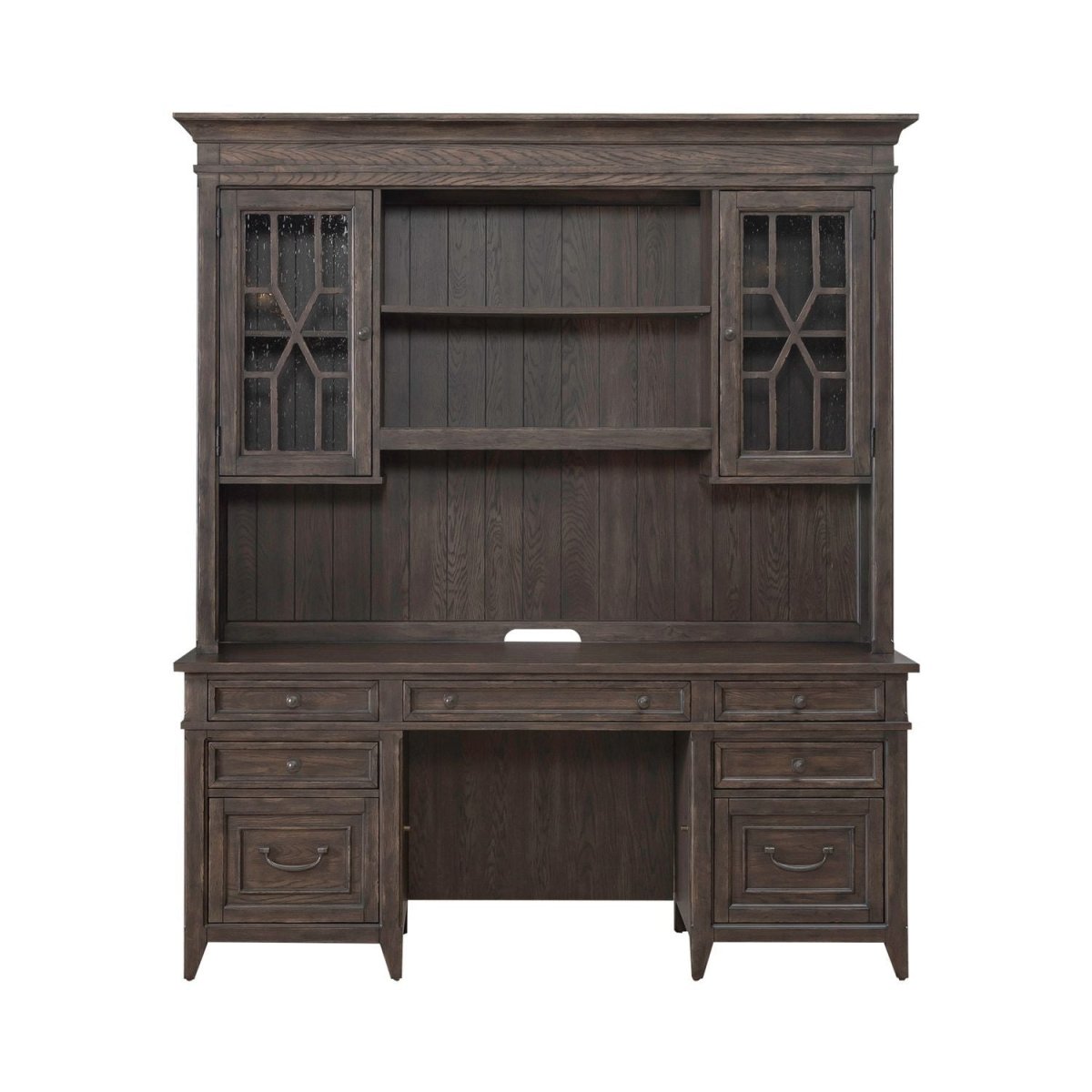 Paradise Valley - Credenza & Hutch - Saddle Brown Credenzas & Hutches by Liberty Furniture - Walls Furniture & Mattress