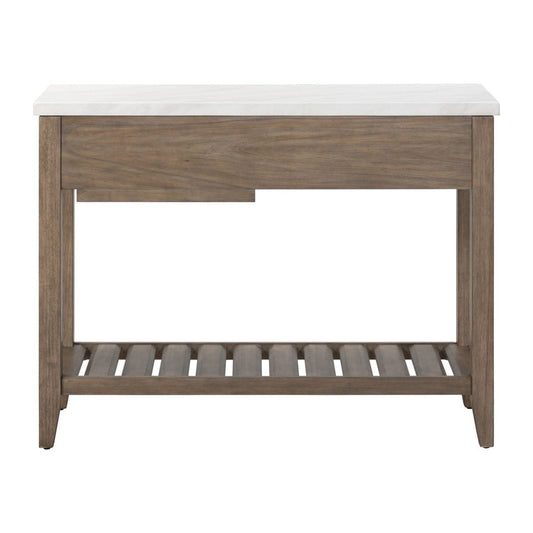 Edison - Server With Faux Marble Top - Brownstone Servers by Liberty Furniture - Walls Furniture & Mattress