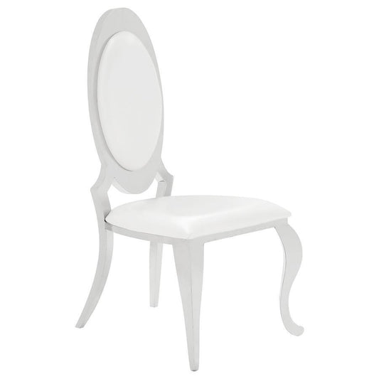 Anchorage - Upholstered Dining Chair (Set of 2) - Cream Chair Sets by CoasterElevations - Walls Furniture & Mattress