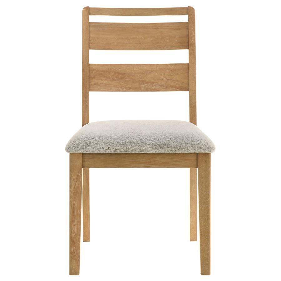 Duncan - Ladder Back Dining Side Chair (Set of 2) - Washed Oak Chair Sets by Coaster Fine Furniture - Walls Furniture & Mattress