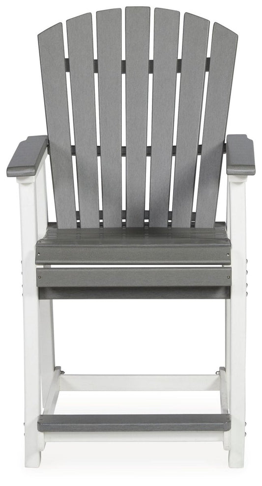 Transville - Barstool (Set of 2) - Gray / White Stool Sets by Signature Design by Ashley® - Walls Furniture & Mattress