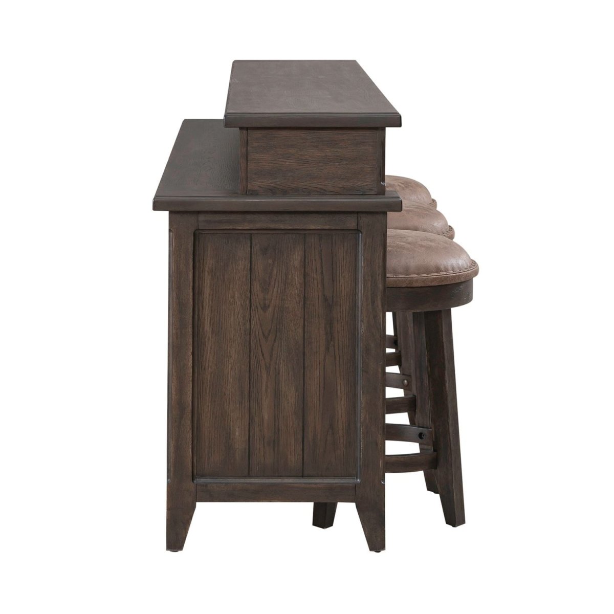 Paradise Valley - 4 Piece Living Room Set - Dark Brown 4 Piece Living Room Sets by Liberty Furniture - Walls Furniture & Mattress