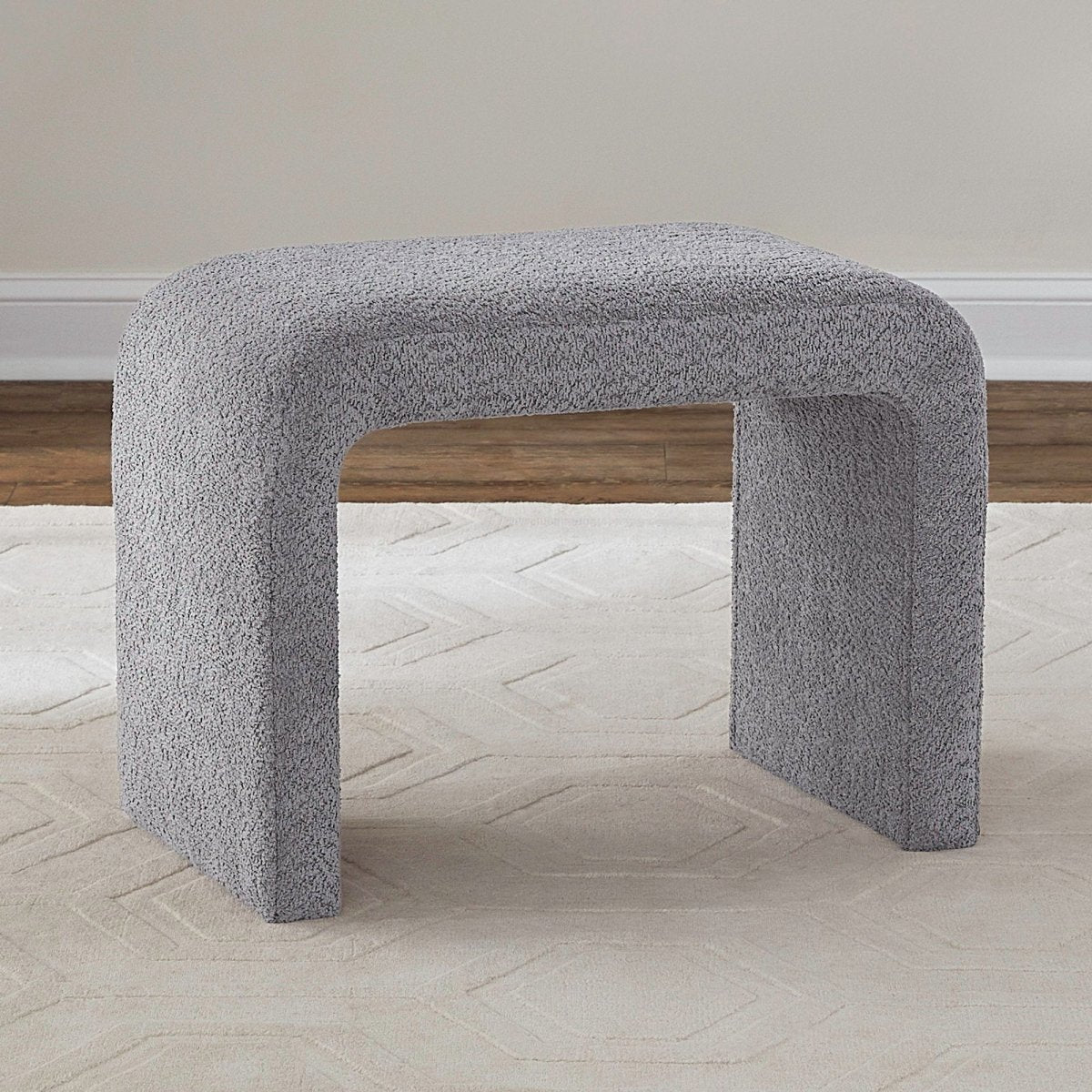 Cascade Falls - Upholstered Accent Stool - Gray Accent Stools by Liberty Furniture - Walls Furniture & Mattress