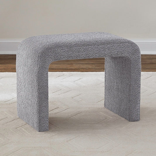 Cascade Falls - Upholstered Accent Stool - Gray Accent Stools by Liberty Furniture - Walls Furniture & Mattress
