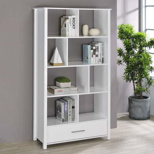 Dylan - 4 - Shelf Storage Bookshelf Standard Bookcases by CoasterEssence - Walls Furniture & Mattress