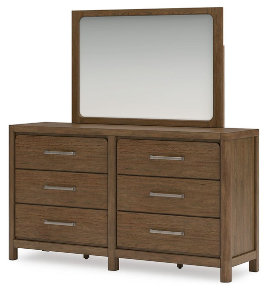 Cabalynn - Dresser And Mirror - Light Brown Dresser & Mirror by Signature Design by Ashley® - Walls Furniture & Mattress