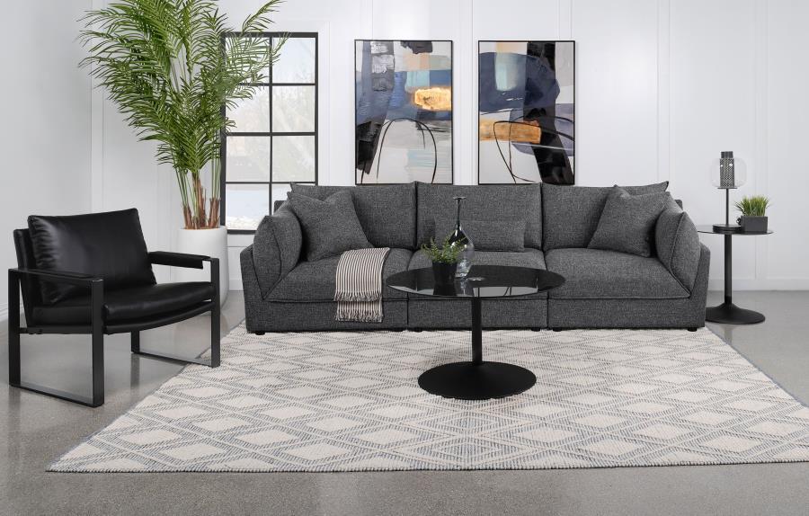 Sasha - Upholstered Modular Sectional Stationary Sectionals by Coaster Fine Furniture - Walls Furniture & Mattress