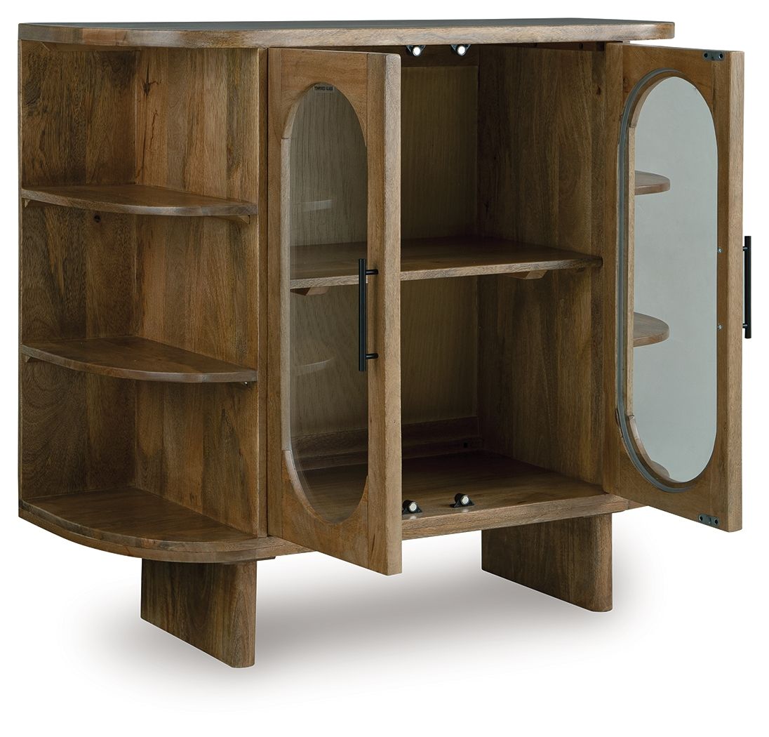 Niall - Light Brown - Accent Cabinet Accent Cabinets by Signature Design by Ashley® - Walls Furniture & Mattress