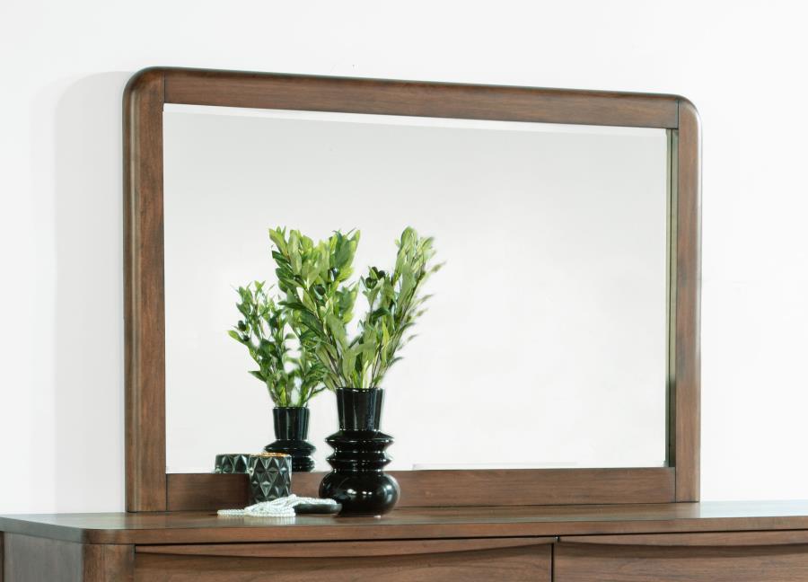 Maderia - Dresser Mirror - Walnut Mirrors by Coaster Fine Furniture - Walls Furniture & Mattress