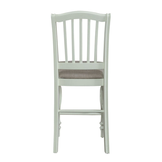 Cumberland Creek - Slat Back Counter Chair - White Counter Chairs by Liberty Furniture - Walls Furniture & Mattress