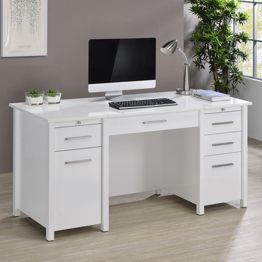 Dylan - 4 - Drawer Lift Top Office Desk Lift Top Desks by CoasterEssence - Walls Furniture & Mattress