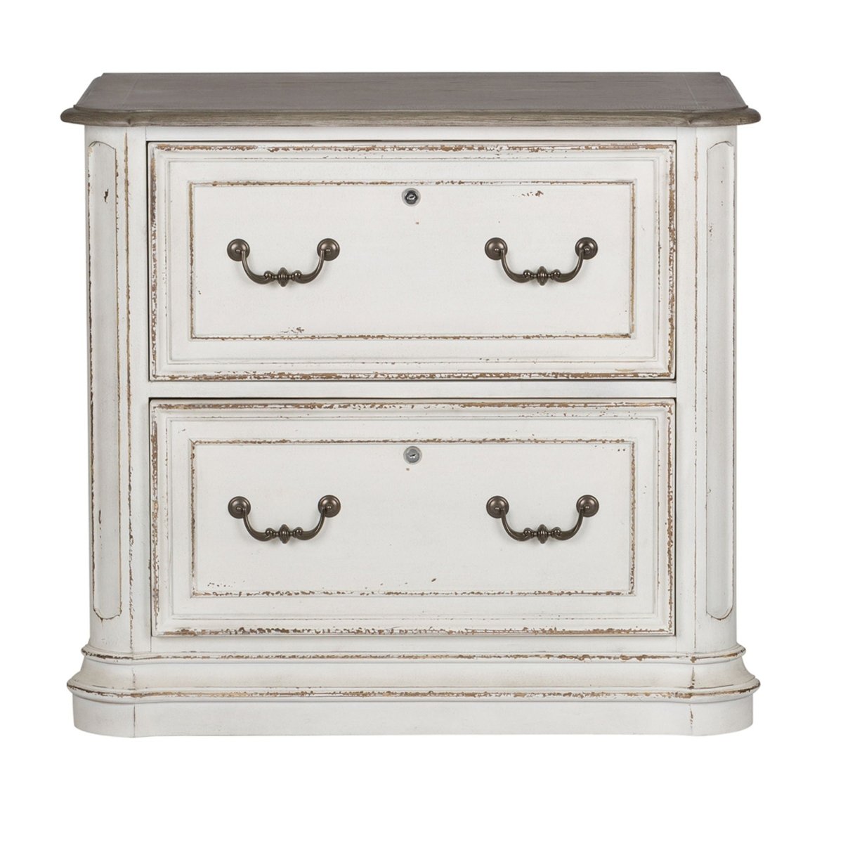 Magnolia Manor - Jr Executive Media Lateral File - White Filing Cabinets by Liberty Furniture - Walls Furniture & Mattress