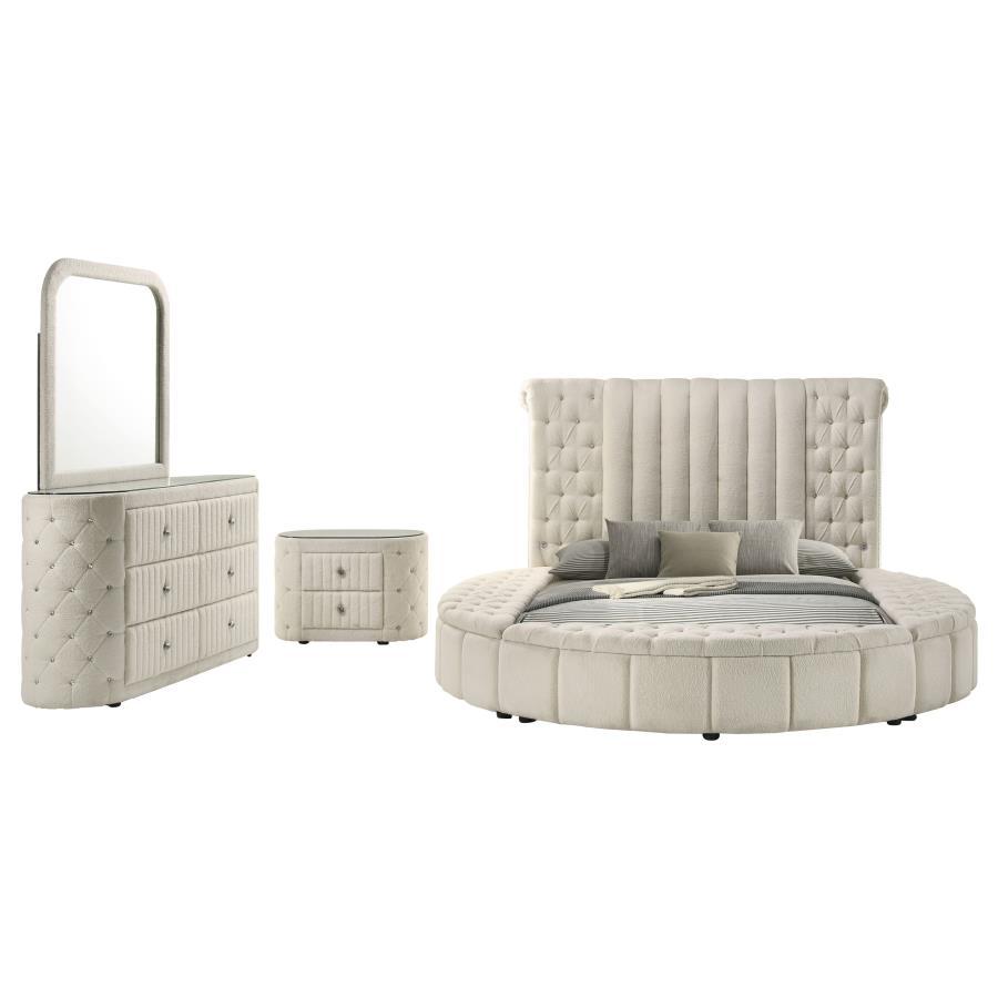 Sonya - Upholstered Bedroom Set 4 Piece Bedroom Sets by Coaster Fine Furniture - Walls Furniture & Mattress