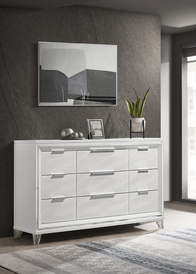 Marmore - 9 - Drawer Dresser Dressers by Coaster Fine Furniture - Walls Furniture & Mattress