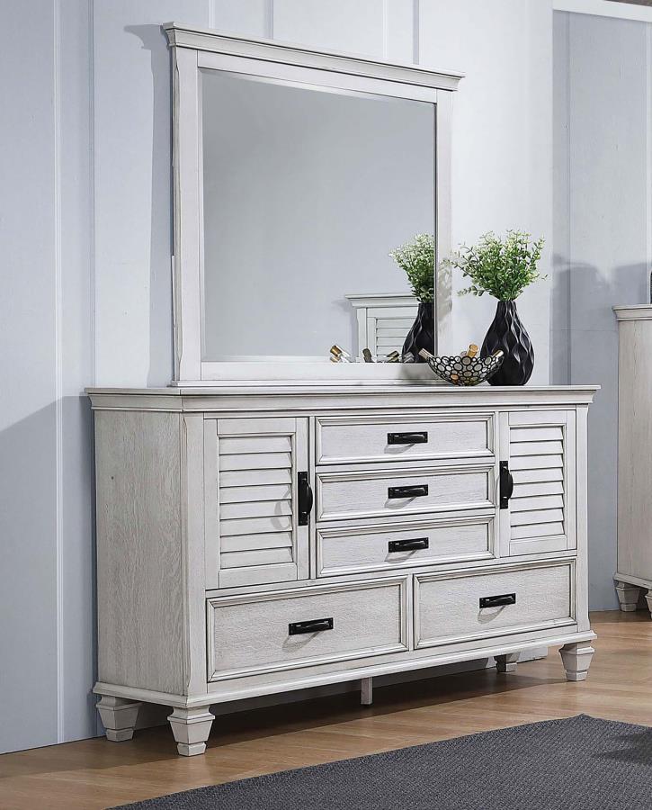 Franco - 5 - Drawer Dresser With Mirror Dresser & Mirror by CoasterEssence - Walls Furniture & Mattress