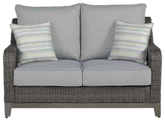 Elite Park - Loveseat w/Cushion - Gray Loveseats by Signature Design by Ashley® - Walls Furniture & Mattress