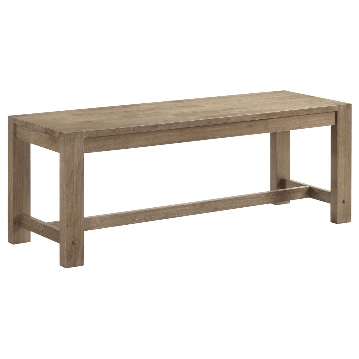 Scottsdale - Wood Trestle Base Dining Bench - Washed Brown Dining Benches by Coaster Fine Furniture - Walls Furniture & Mattress