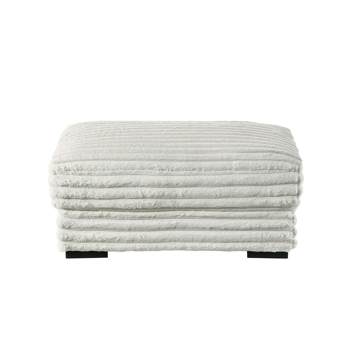Embrace - 41" Ottoman - White Upholstered Ottomans by New Classic - Walls Furniture & Mattress