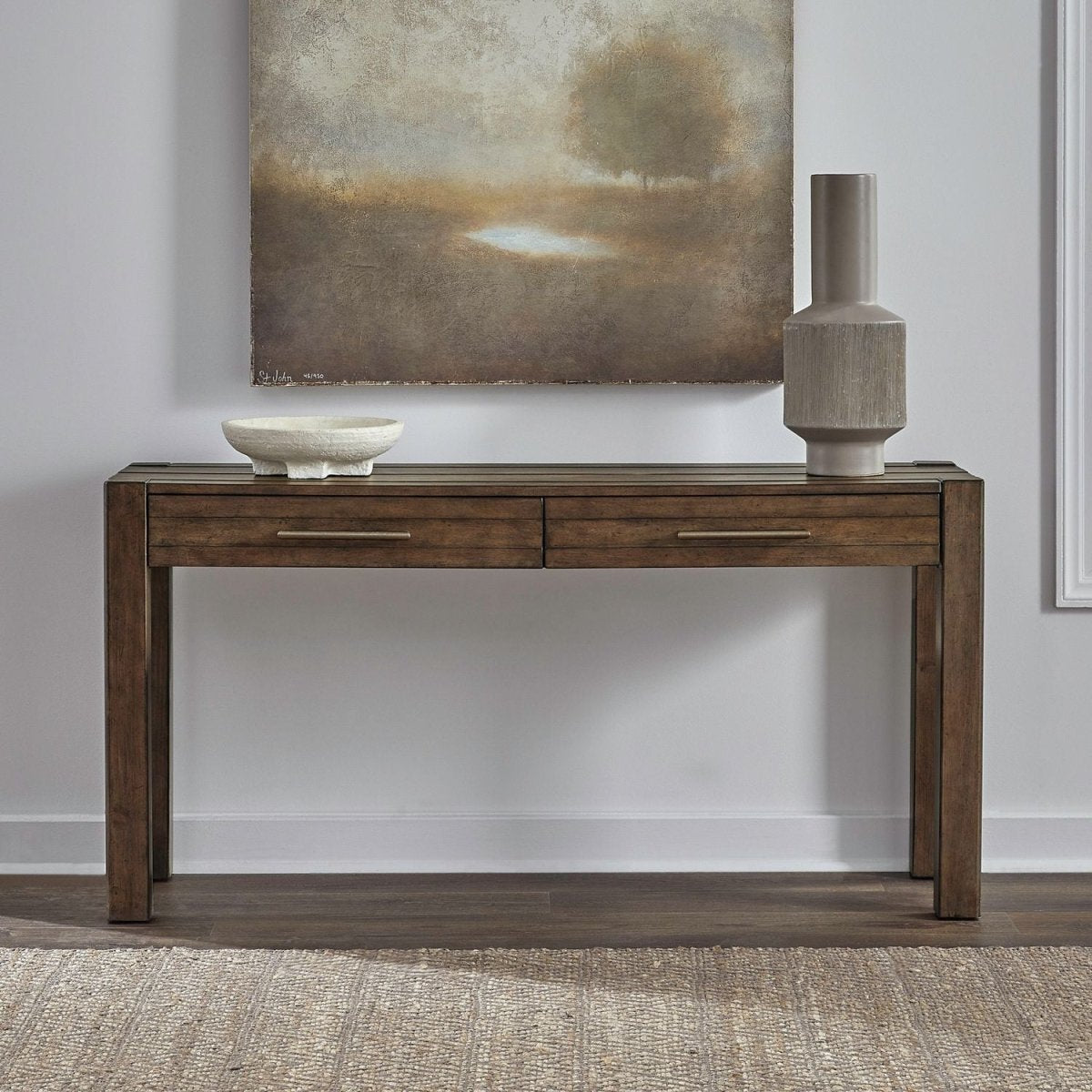 Broadmore - Console Table - Brown Console Tables by Liberty Furniture - Walls Furniture & Mattress