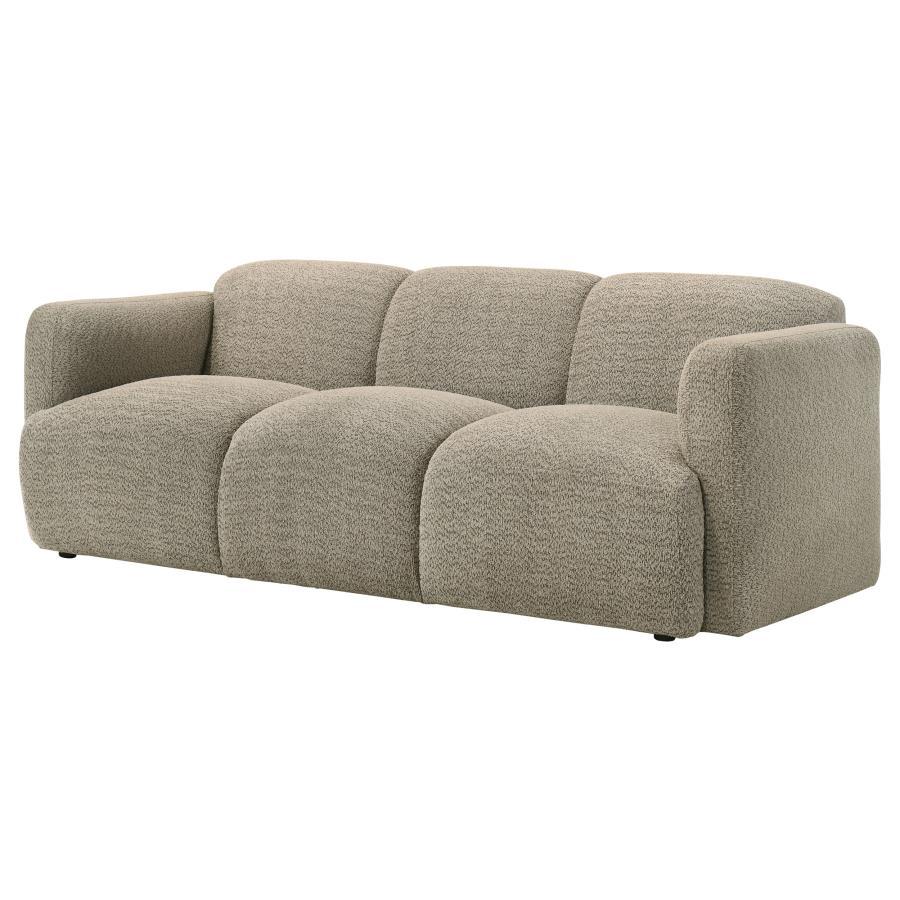 Dorset - Fabric Upholstered Round Track Arm Sofa Stationary Sofas by Coaster Fine Furniture - Walls Furniture & Mattress