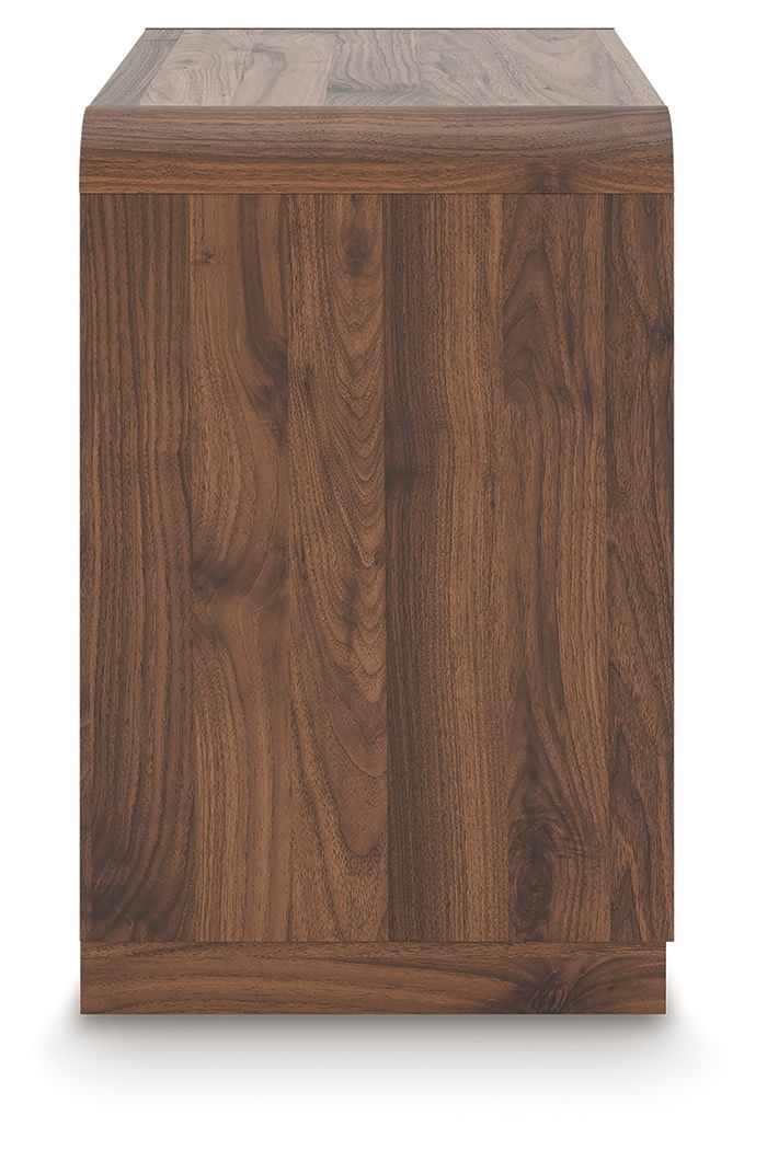 Fortlorn - Walnut Brown - Two Drawer Night Stand Accent Nightstands by Signature Design by Ashley® - Walls Furniture & Mattress