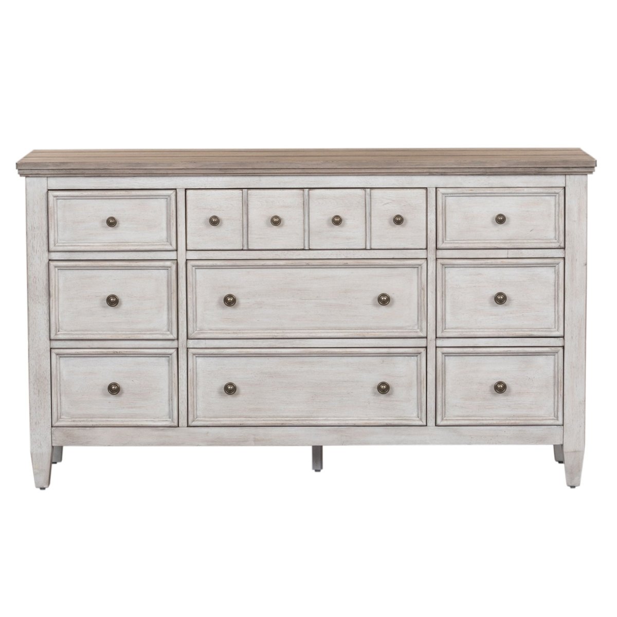 Heartland - 9 Drawer Dresser - White Dressers by Liberty Furniture - Walls Furniture & Mattress