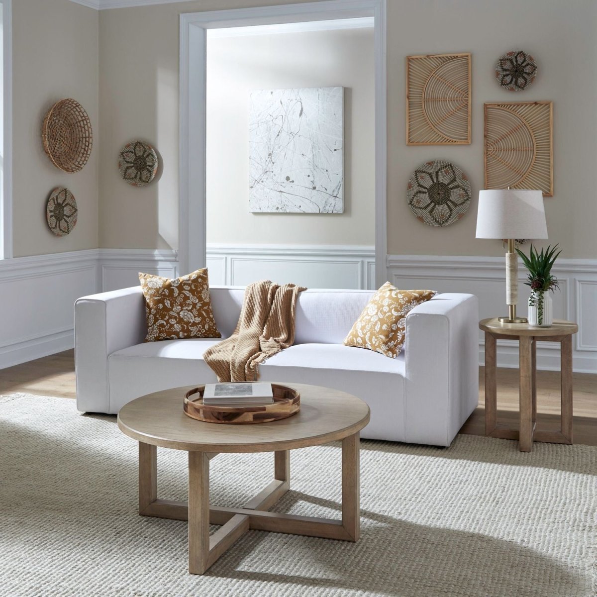 Proximity Place - Optional 3 Piece Table Set - Barley Buff Table Sets by Liberty Furniture - Walls Furniture & Mattress