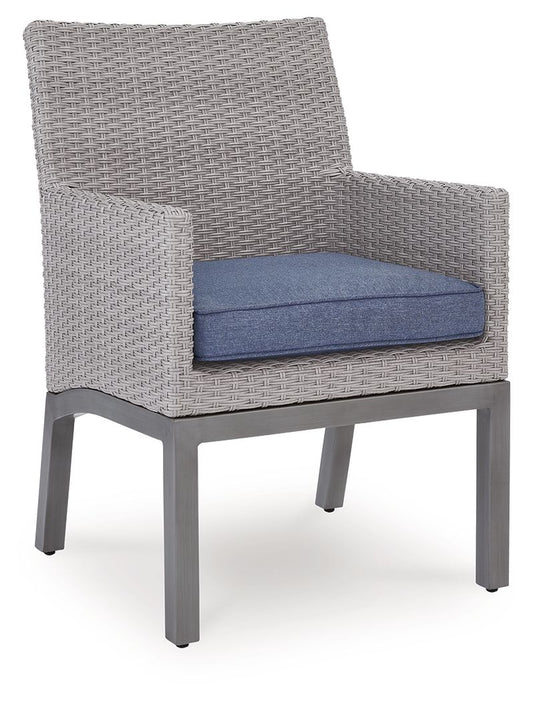 Half Moon Beach - Arm Chair With Cushion (Set of 2) - Blue / Gray Chair Sets by Signature Design by Ashley® - Walls Furniture & Mattress