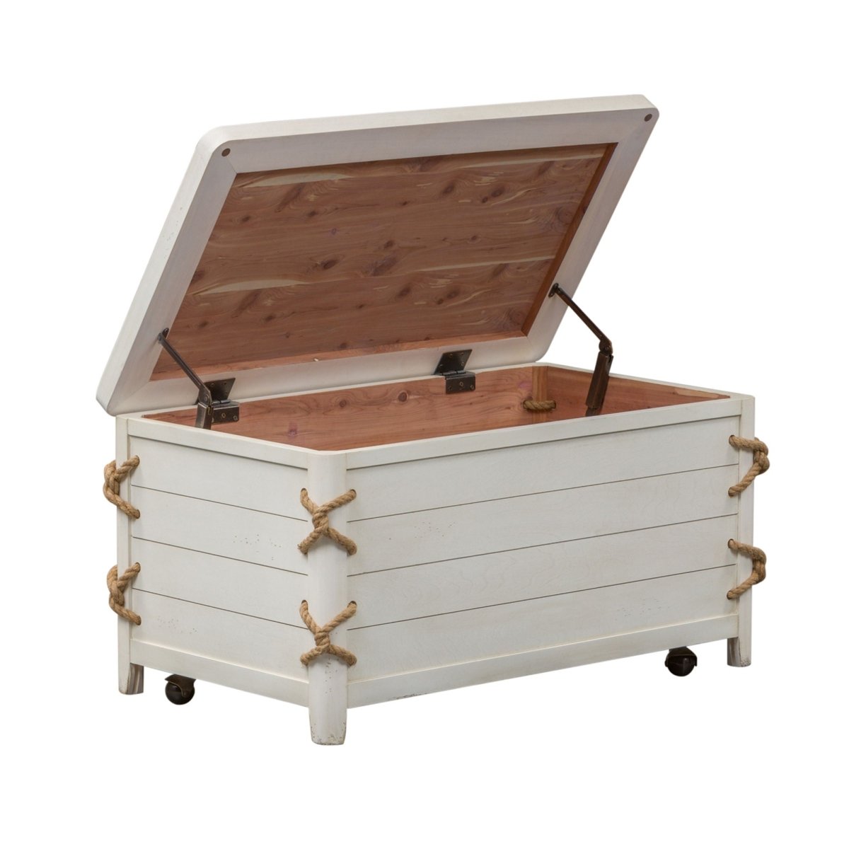 Dockside - Storage Trunk - White Storage Trunks by Liberty Furniture - Walls Furniture & Mattress