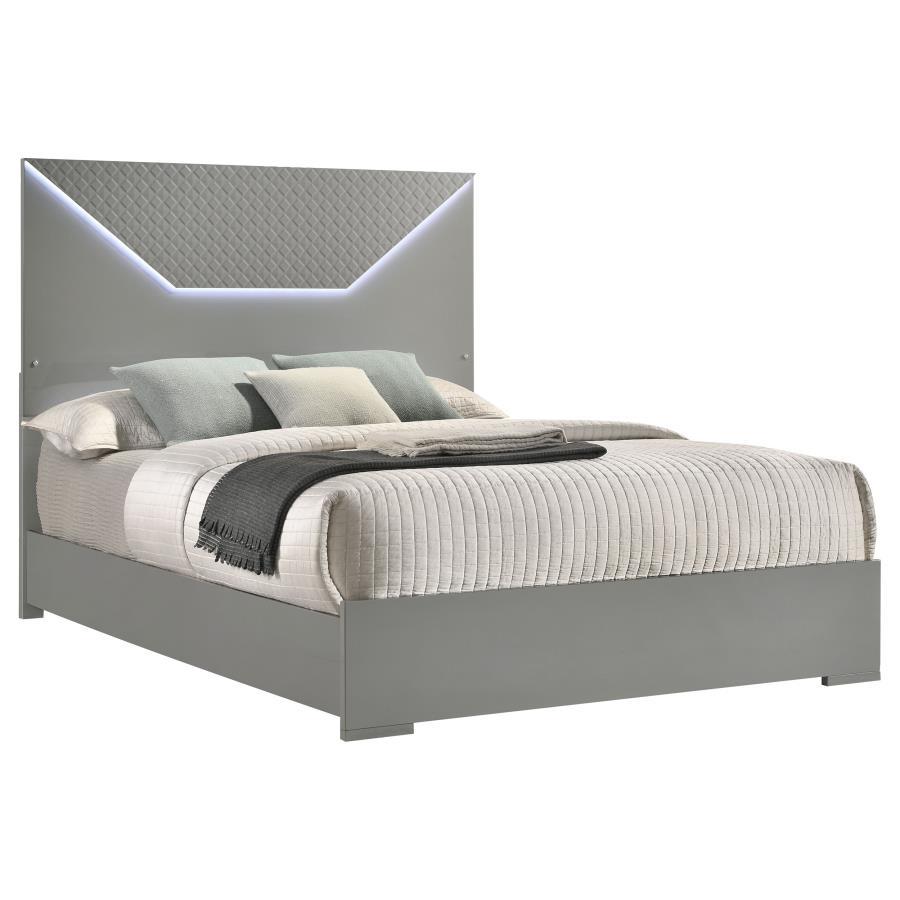 Ives - Panel Bed LED Headboard Panel Beds by Coaster Fine Furniture - Walls Furniture & Mattress