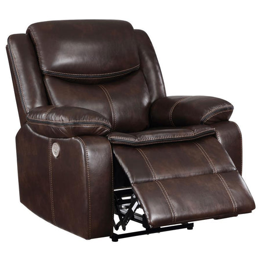 Sycamore - Upholstered Power Recliner Chair Reclining Chairs by Coaster Fine Furniture - Walls Furniture & Mattress