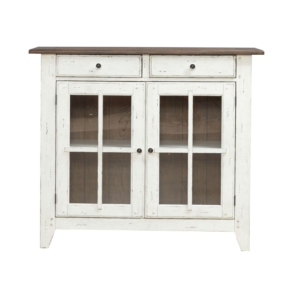 Al Fresco - Server - Graphite / Whitestone Servers by Liberty Furniture - Walls Furniture & Mattress