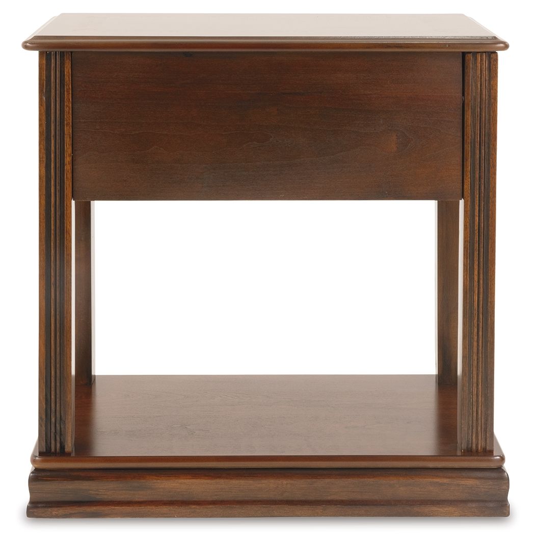 Breegin - Chair Side End Table - Removable Tray - Brown Chair Side Tables by Signature Design by Ashley® - Walls Furniture & Mattress