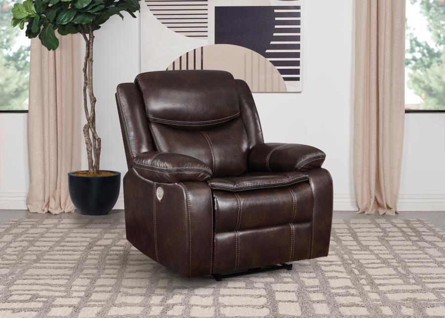 Sycamore - Upholstered Power Recliner Chair Reclining Chairs by Coaster Fine Furniture - Walls Furniture & Mattress