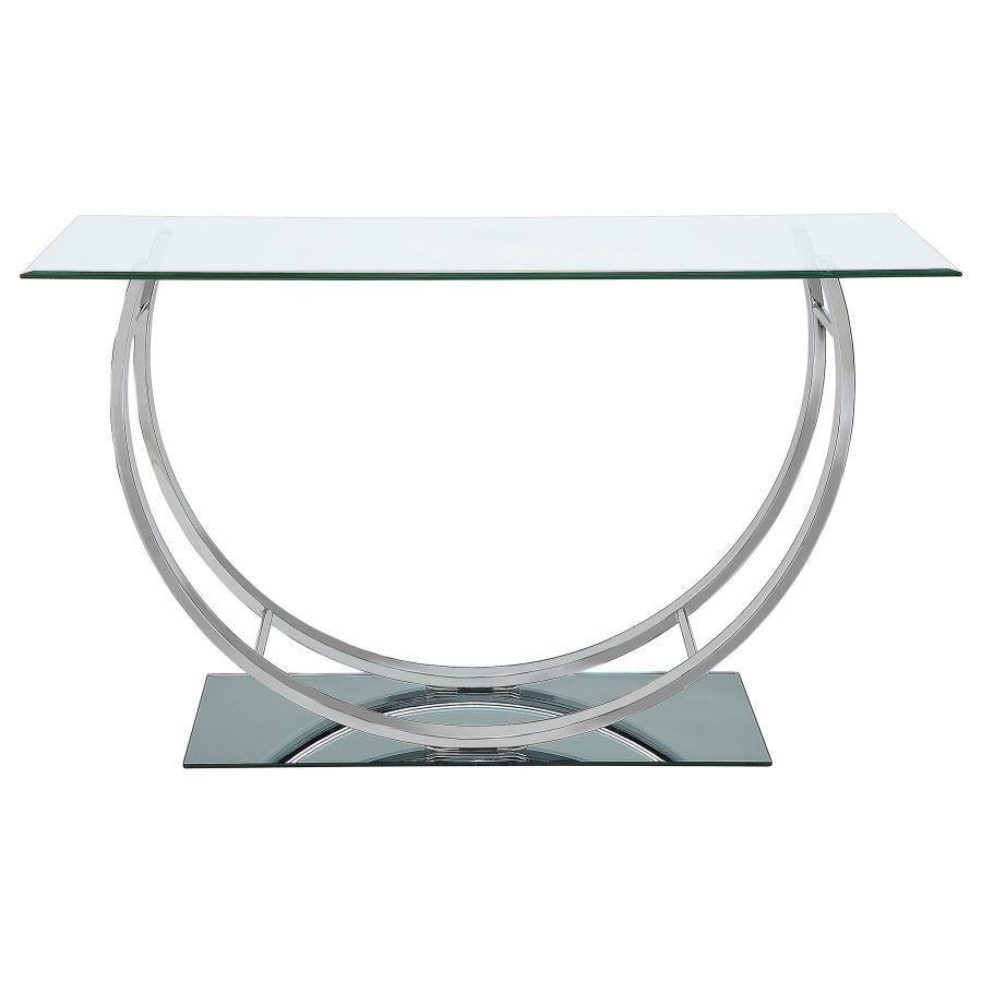 Danville - Rectangular U-Shaped Glass Top Table