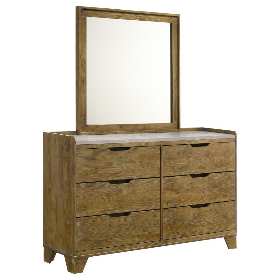 Henderson - 6 - Drawer Bedroom Dresser Cabinet Dressers by Coaster Fine Furniture - Walls Furniture & Mattress