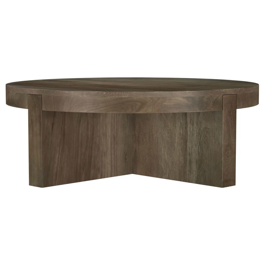 Kinkaid - Round Solid Mango Wood Table End Tables by Coaster Fine Furniture - Walls Furniture & Mattress