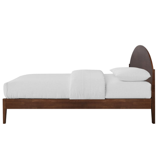 Rowland - 5/0 Queen Platform Bed Only - Walnut