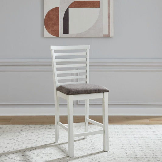 Brook Bay - Upholstered Ladder Back Counter Chair (RTA) Counter Chairs by Liberty Furniture - Walls Furniture & Mattress