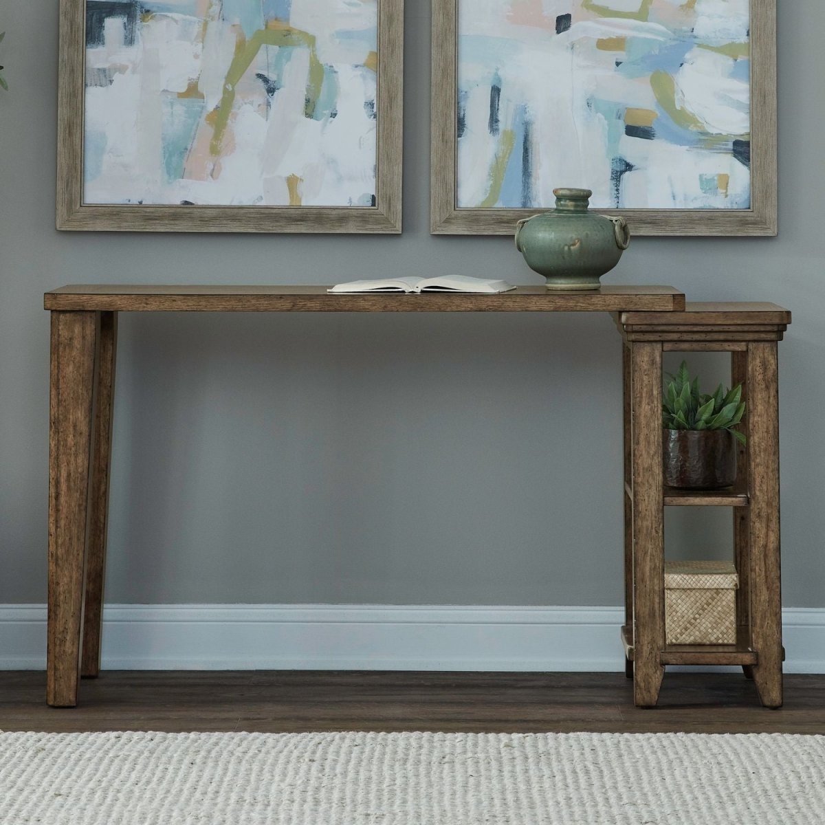 Carolina Park - Console Table - Brown Console Tables by Liberty Furniture - Walls Furniture & Mattress