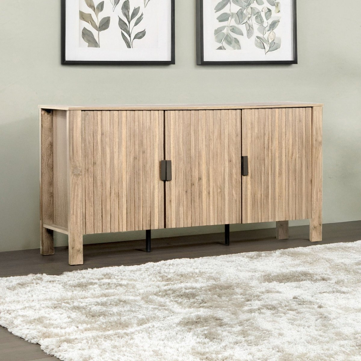 Thayer - 55" Sideboard/TV Console - Natural TV Stands by New Classic - Walls Furniture & Mattress