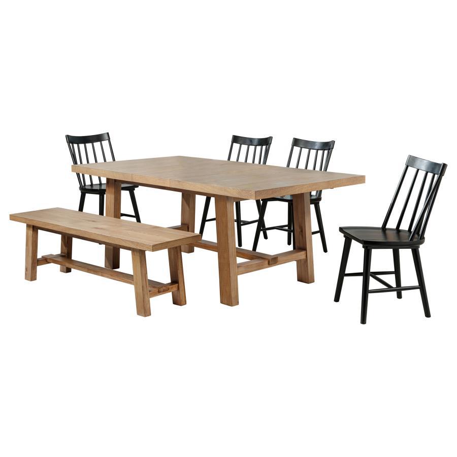 Middleton - Extension Leaf Dining Set 6 Piece Dining Room Sets by Coaster Fine Furniture - Walls Furniture & Mattress