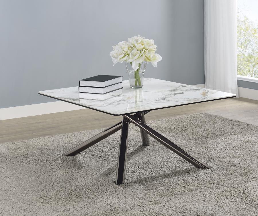 Carvell - Square Sintered Stone Table End Tables by Coaster Fine Furniture - Walls Furniture & Mattress