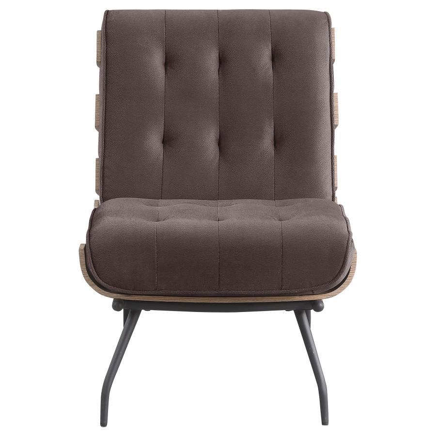 Aloma - Upholstered Tufted Armless Accent Chair Armless Chairs by Coaster Fine Furniture - Walls Furniture & Mattress