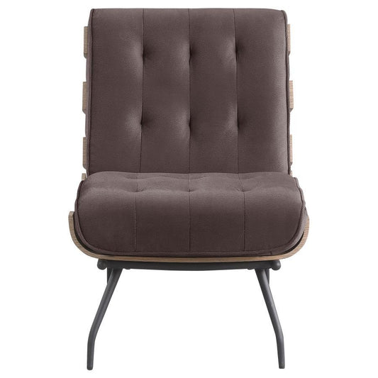 Aloma - Upholstered Tufted Armless Accent Chair Armless Chairs by Coaster Fine Furniture - Walls Furniture & Mattress