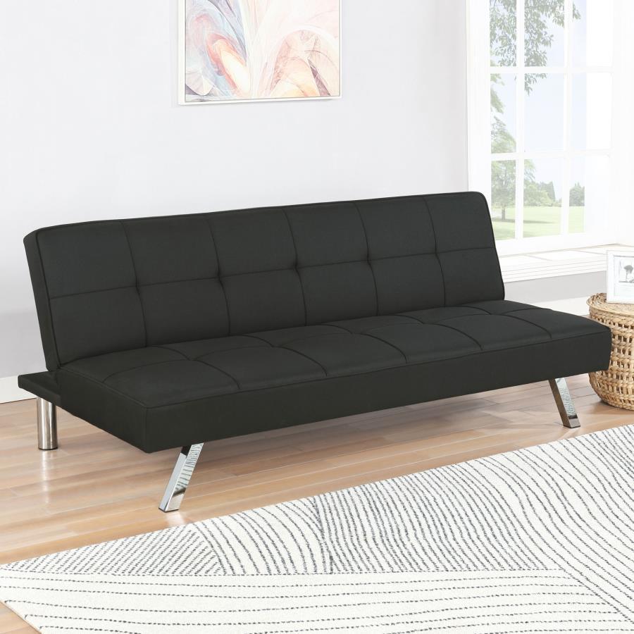 Joel - Upholstered Tufted Convertible Sofa Bed Futon Sofas by CoasterEveryday - Walls Furniture & Mattress