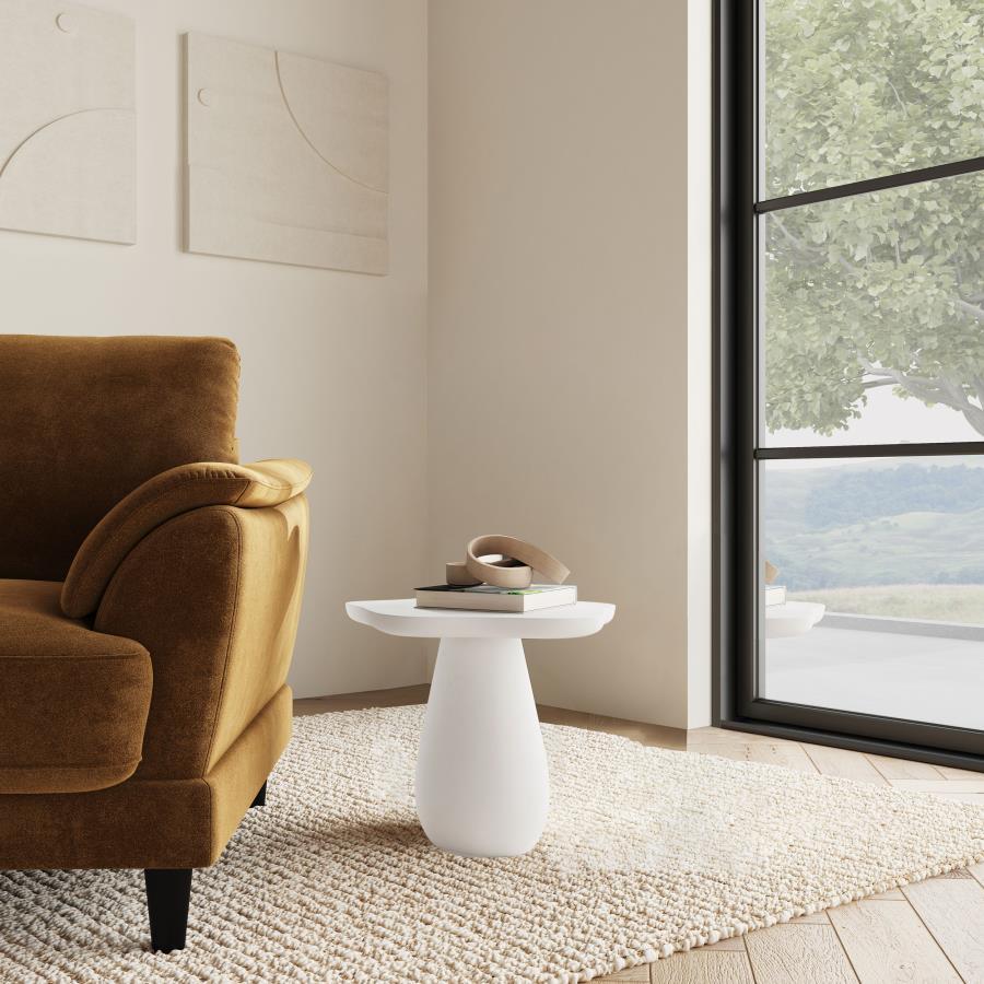 Perth - Side Table With Cloud - Shaped Top Side Tables by Coaster Fine Furniture - Walls Furniture & Mattress
