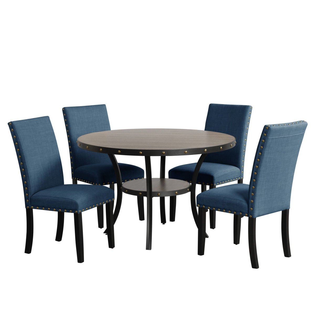 Crispin - Round Dining Table - Gray Dining Tables by New Classic - Walls Furniture & Mattress