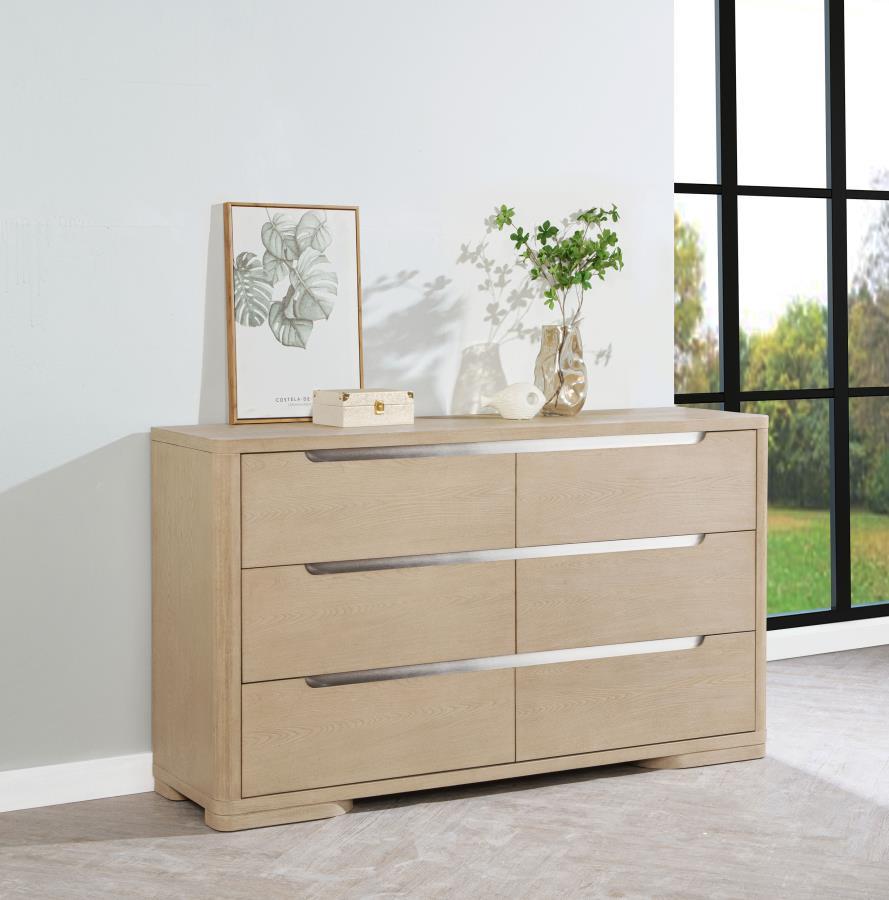 Ladera - 6 - Drawer Bedroom Dresser Dressers by Coaster Fine Furniture - Walls Furniture & Mattress