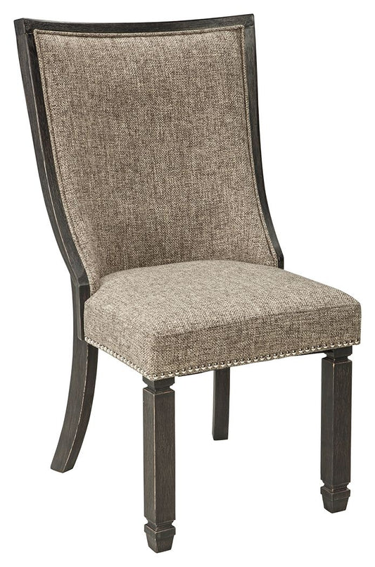 Tyler Creek - Dining UPH Side Chair (Set of 2) - Framed Back - Black / Grayish Brown Chair Sets by Signature Design by Ashley® - Walls Furniture & Mattress
